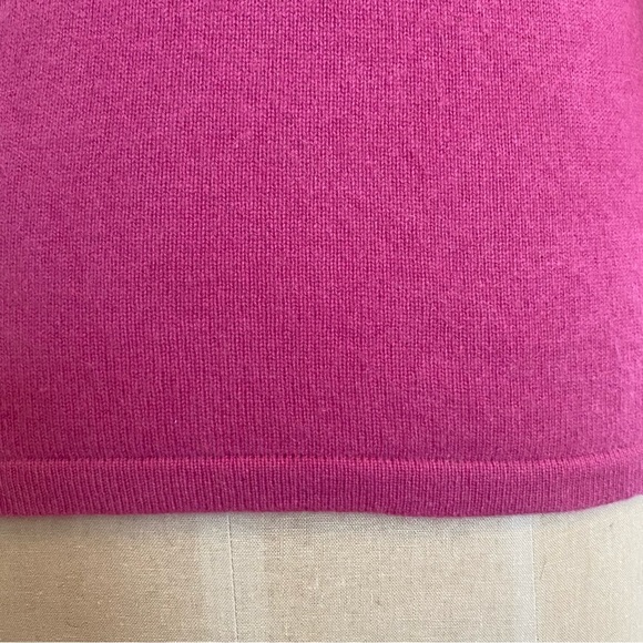 Pure cashmere Sm dark Pink boatneck sweater. EUC - Picture 5 of 7